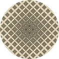 thumbnail image 1 of Ahgly Company Machine Washable Indoor Round Transitional Coffee Brown Area Rugs, 4' Round, 1 of 7