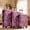 Pink Purple, variant on S-HOME Three Piece Lightweight Hardshell Luggage Set with Side Mounted TSA Lock and Rolling Wheels 20" 24" 28", Blue