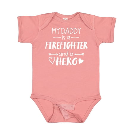 

Inktastic My Daddy is a Firefighter and a Hero Gift Baby Boy or Baby Girl Bodysuit