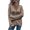 Brown, variant on Vedolay Women's 2023 Sweaters Women's Sweaters Turtleneck Lantern Sleeve Oversized Ribbed Knit Fall Tops,Brown M