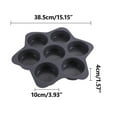 thumbnail image 3 of Ohufall 7 Cavity Non-stick Baking Pan Bread Pan Household Baking Tool For Loaf Hamburger Bun Easy Release, 3 of 4