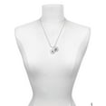 thumbnail image 3 of Delight Jewelry Silvertone Domed Class of 2024 Silvertone Script Initial Disc - R - Charm Necklace, 20"+3", 3 of 4
