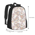 thumbnail image 2 of Lafuoo Retro Hippie Groovy Easter bunny Pattern Large Capacity Backpack, Durable Adjustable Straps Campus, Travel, Work Computer Backpack, Unisex-One Size, 2 of 7