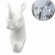 thumbnail image 1 of Perchero y perchero toallero gancho de pared llave animal perchero blanco rinoceronte, 1 of 5