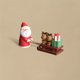 thumbnail image 3 of Figura De Resina De Santa En Trineo - Decoración Navideña, 3 of 6