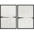 thumbnail image 2 of IDEA4WALL Framed Canvas Print Wall Art Set of 2 Black & Gray Grunge Paint Stroke Landscape Abstract Modern Art Multicolor Contemporary Artwork for Bedroom, Office - 24"x36"x2 Panels Black, 2 of 5