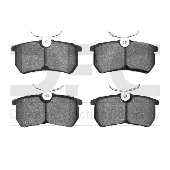 Dynamic Friction Company 5000 Advanced Brake Pads - Low Metallic 1551-0886-00-Rear Set For 2001-2007 Ford Focus, 2014-2019 Ford Fiesta