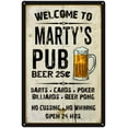 thumbnail image 1 of MARTY'S Pub Sign Vintage Man Cave Bar Wall Decor Gift 8x12 Metal 208120028424, 1 of 1