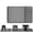 Gray, variant on 24x16" Silicone Heat Resistant Mat, Counter slip-resistant Protector for Air Fryer, Oven & Microwave, Black