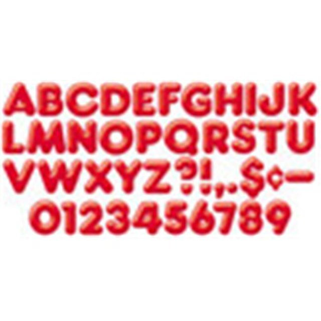 Trend Enterprises T-79502 Ready Letters 4Inch 3-D Red