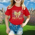 thumbnail image 2 of LEKDFST Back to School Graphic Tees for Girls Boys Pre Kindergarten 1st 2nd 3rd Grade First Day of School T-Shirts Unisex Kids Short Sleeve Shirts Red 8-9 Years, 2 of 4