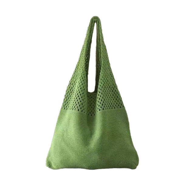 Bolso tote Qarigey Bolso de poliéster Ligero y elegante funcional blanco y verde