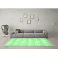 thumbnail image 3 of Ahgly Company Indoor Square Abstract Emerald Green Contemporary Area Rugs, 3' Square, 3 of 4