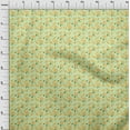 thumbnail image 4 of oneOone Cotton Poplin Twill Lime Fabric Coffeeinated & Vaccinated Dress Material Fabric Print Fabric By The Yard 56 Inch Wide, 4 of 4