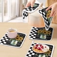 thumbnail image 5 of Sunflower Pot Holders for Kitchen Heatproof Potholder, 5 Pack Black White Check Farmhouse Bee Vase Floral Hot Pads Multipurpose Oven Pads Cloth Potholders Trivet for Cooking Baking, 5 of 8