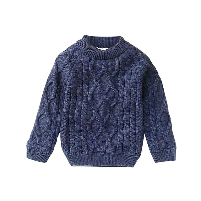 Robe pour Bébé Fille, Robe Chandail pour Fille, Mode Mignonne Épaissie Chaude à Manches Longues Col Rond pour Enfants