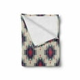 thumbnail image 2 of Colorful Soft Flannel Fleece Throw Blanket, Colorful Prehistoric Folkloric Motif Ornate First Nation, Cozy Plush for Indoor and Outdoor Use, 60" x 80", Multicolor, by Ambesonne, 2 of 6