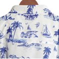 thumbnail image 6 of LA LEELA Men's Summer Beaches Button Down Tops Vacation Cruise Hawaiian Shirt for Men Stylish Party Short Sleeve Shirts L Tropical, White, 6 of 6