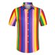 thumbnail image 5 of CAMISA DE HOMBRE DE RAYAS INSPIRE CHIC DE MANGA CORTA CON BLOQUEO DE COLOR L PARA PLAYA EN COLOR LILA Y MORADO, 5 of 7