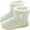 White, variant on Women's Indoor Outdoor Slippers - Booties with Plush Fleece Lining and Anti-Slip Sole