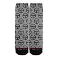 thumbnail image 2 of Function - Race car Steering Wheel Pattern Grey Socks, 2 of 4
