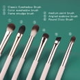 thumbnail image 4 of Set de brochas de maquillaje EVRCHGIEA de 6 piezas para difuminar sombras de ojos con estuche, 4 of 8