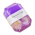 thumbnail image 2 of Fiudx Jabón de Lujo, Jabón de Aceite Limpiador Forma de Diamante, Jabón de Baño con Infusión de Lámina de Oro, Jabón Nutritivo de Limpieza Profunda, Uso Diario, Todo Tipo de Jabón, Regalo Perfecto pa, 2 of 6