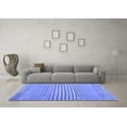 thumbnail image 3 of Ahgly Company Machine Washable Indoor Rectangle Abstract Blue Contemporary Area Rugs, 4' x 6', 3 of 4