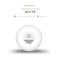 thumbnail image 3 of Tuya Zigbee Capteur de Lumière Intelligent Capteur de Luminosité de la Lumière Rapports en Temps Réel Automatisation Intelligente de la Lumière Télécommande Contrôle par Application,1x Capteur de Lumière,Blanc, 3 of 6
