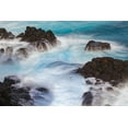 thumbnail image 2 of Jones, Adam 14x11 White Modern Wood Framed Museum Art Print Titled - Waves crashing over lava rocks on shoreline of Espanola Island-Galapagos Islands-Ecuador, 2 of 4