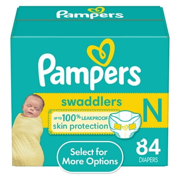 Pampers Swaddlers Baby Diapers Size Newborn, 84 Count (Select for More Options)