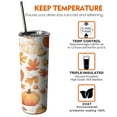 thumbnail image 6 of 20oz Fall Pumpkins and Autumn Leaves Skinny Tumblers Stainless Steel Tumbler with Lid and Straw,Vacuum Insulated Double Wall Travel Tumbler Cups with Cleaning Brush for Coffee,Tea, 6 of 6