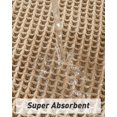 thumbnail image 2 of Alfombra de baño AMOAMI Waffle Runner, marrón, 60 x 150 cm, absorbente, 2 of 6