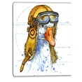 thumbnail image 3 of Design Art Funny Goose Aviator Hat Canvas Print, 3 of 3