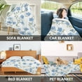 thumbnail image 2 of Yayeee Throw Blanket for Couch Soft Warm 50" x 60" Sofa Chair Bed Decoration, Forget Me Not, 2 of 7