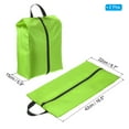 thumbnail image 2 of Uxcell Shoe Bags for Travel, Portable Shoe Bag with Zipper for Travel, Green 2 Pack, 2 of 5