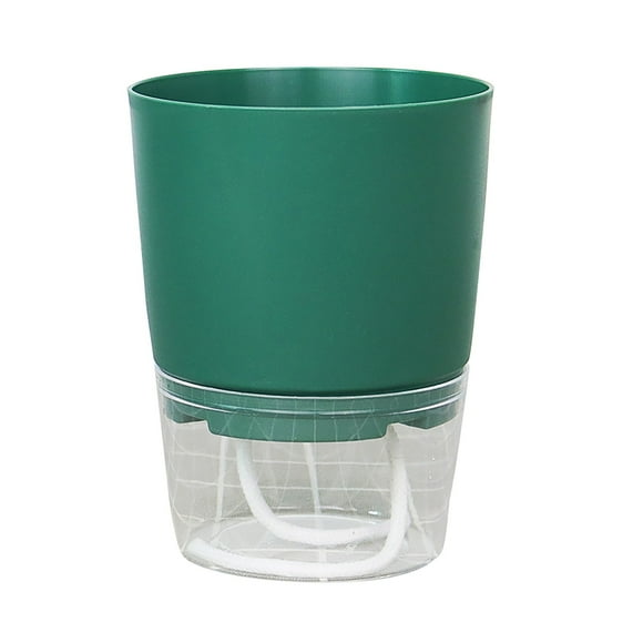 witspace Planter Pots for Indoor African Violet Pots with Wick Rope Garden P𝗅𝖺𝗇𝗍𝖾𝗋𝗌 for Outdoor or Indoor Garden Flower Planter Aloe Cactus Succulent Daisy Pots
