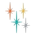thumbnail image 2 of Dserhfy 4Pcs Metal Starburst Wall Decoration Retro Mini Mid-Century Starburst Wall Art Sculpture Home Bedroom Living Room Bathroom Wall Decorative Sign, 2 of 8