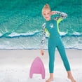 thumbnail image 4 of Traje de buceo de manga larga Shamjiam para Niñas de buceo cálido Verde xL, 4 of 9