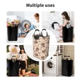 thumbnail image 5 of Disketp Cute Autumn Turkey Square Laundry Bag Large Collapsible Dirty Clothes Bags With Handles Waterproof Essentials Storage For College Dorm, Family, 5 of 5