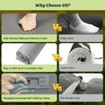 thumbnail image 5 of Fenbeli Self Inflating Sleeping Pad, 3.2'' Thick Memory Foam Camping Pad with Pillow, 4-Season Camp Mat for Tent Gray, 5 of 7