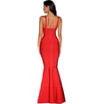 thumbnail image 2 of Women's Maxi Bandage Dress Fishtail Bodycon Formal Evening Dresses, 2 of 2