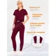 thumbnail image 5 of Pijama Quirurgica Médico Conjunto Jogger Uniforme Para Mujer, 5 of 5