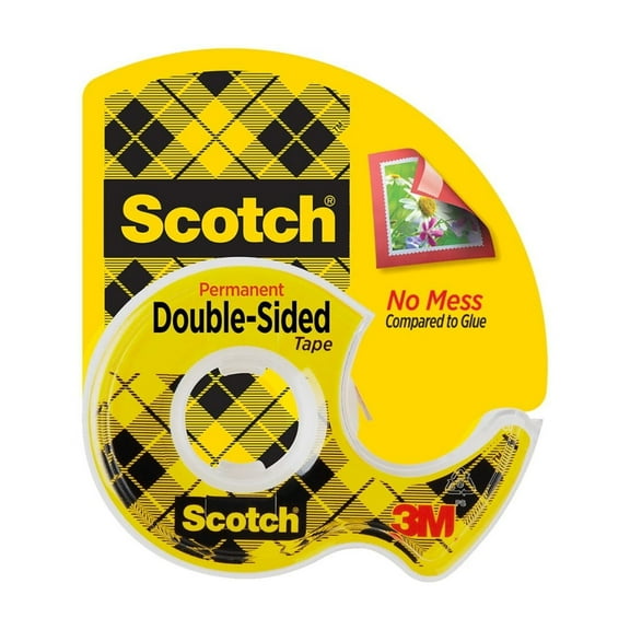 Scotch Double-Sided Tape Dispenser Roll, 3/4" x 300"