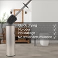 thumbnail image 4 of Toilet Brush And Holder Stainless Steel Brushes For Bathroom With 2pack Brushed Nickel, 4 of 9