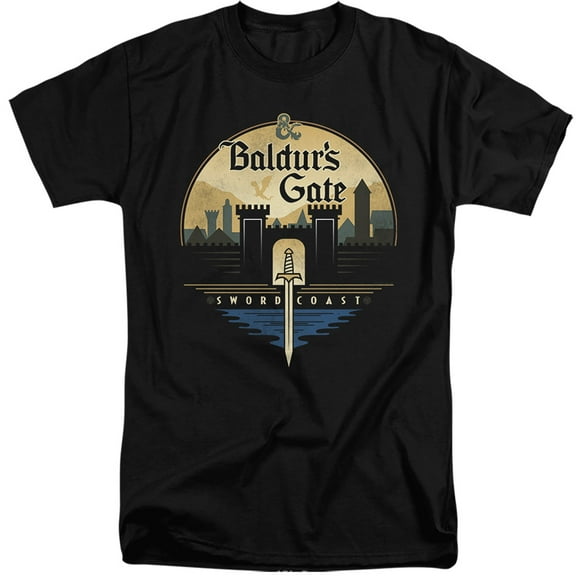 Dungeons and Dragons Baldur's Gate Unisex Adult Tall T Shirt