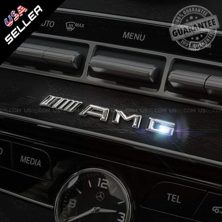 Mercedes-Benz Car Chrome AMG Interior Multimedia Control Decal Sticker Badge Decoration