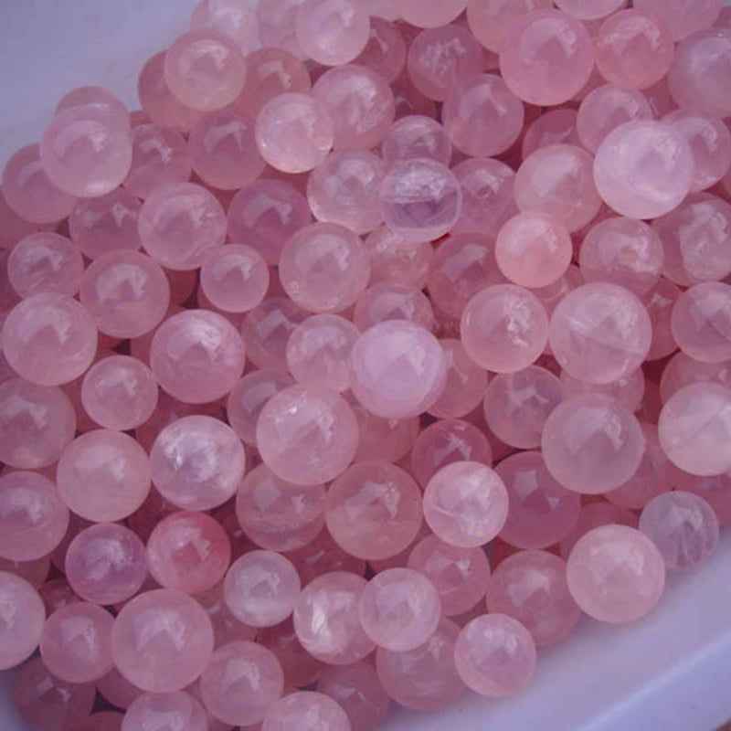 Natural Healing Crystal Natural Pink Rose Quartz GemstoneBalls Divination'SpheER 