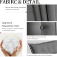 thumbnail image 4 of WOWMAX Large Headboard Pillow Full Pillow Headboard Soft Daybed Pillows Bolster Pillow for Bed & Couch Long Pillow for Bed Decorative, Removable Gray Cover, 4 of 6