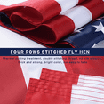 thumbnail image 6 of Sturdy American Flag 4x6 Ft Outdoor Heavy Duty, Longest Lasting American Flags for Outside 4x6,the USA Flag Embroidered Stars,Best High Wind all Weather Us Flag, 6 of 10